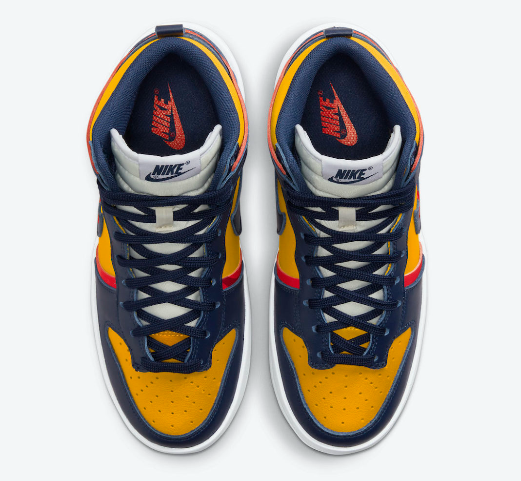 Giày Nike Wmns Dunk High Up Rebel 'Michigan' DH3718-701 - Ảnh 4