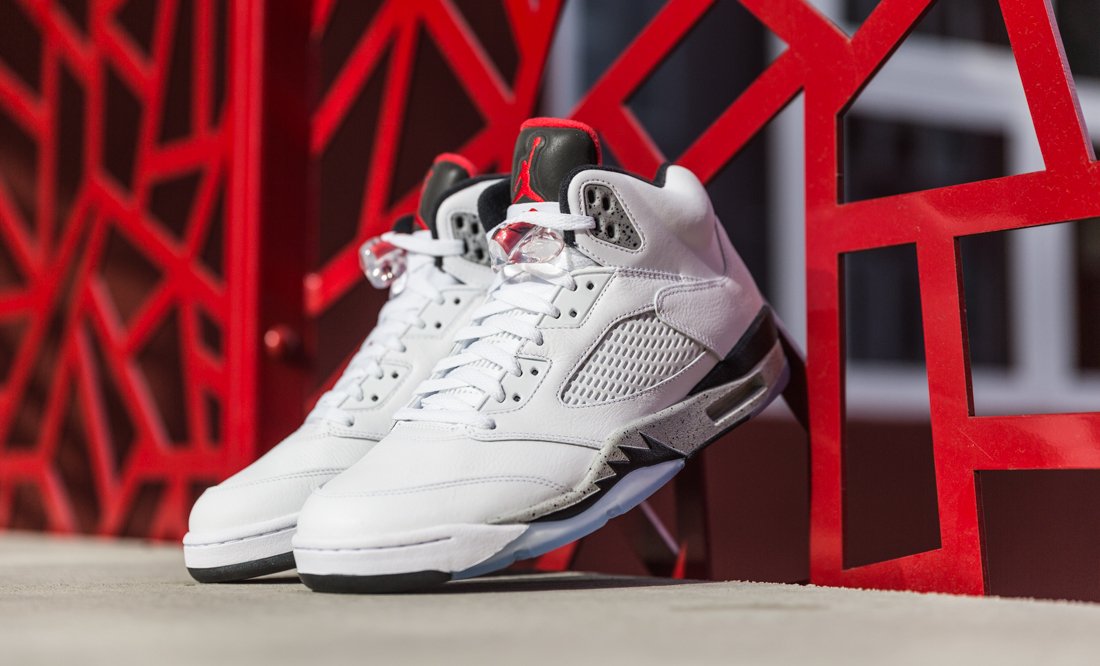 Giày Nike Air Jordan 5 Retro 'White Cement' 136027-104 - Ảnh 5