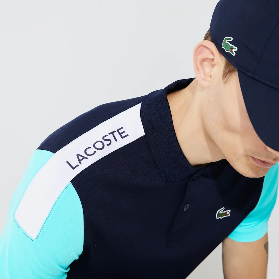 Alternative view of Áo Lacoste Polo SPORT Breathable Pique Turquoise DH4864-51-2YE