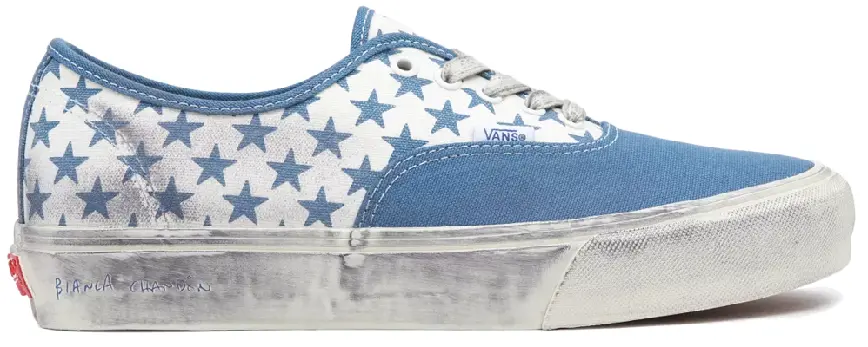 Giay Vans Vault x Bianca Chandon Authentic LX Stressed 'Navy White' VN0A4CS4NUT1