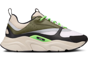 Giay Dior B22 Sneaker Green Beige Black 3SN231YKB-H661