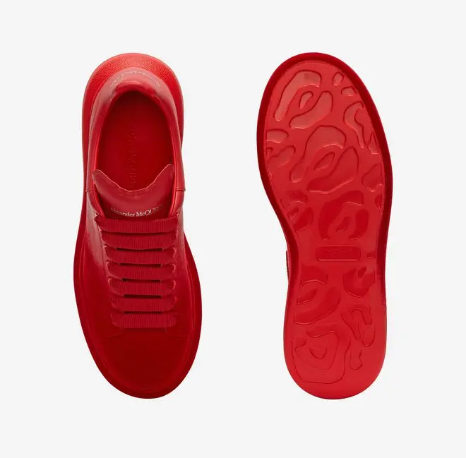 Alternative view of Giày Alexander McQueen Oversized Sneaker 'Red' 575415-WHWM1-6409