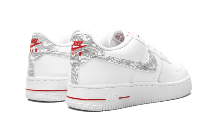 Giày Nike Air Force 1 Low GS 'White University Red' DJ4625-100 - Ảnh 4