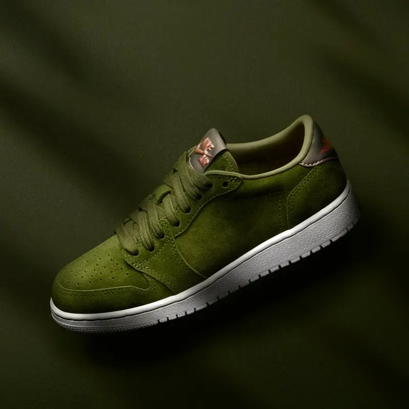 Alternative view of Giày Nike Air Jordan 1 Retro Low NS BG 'Legion Green' 919705-330