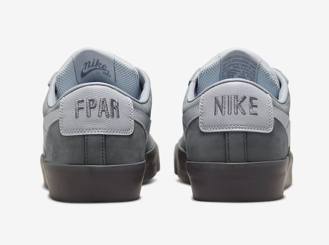 Giày Nike SB Blazer Low QS x FPAR 'Cool Grey' DN3754-001 - Ảnh 5