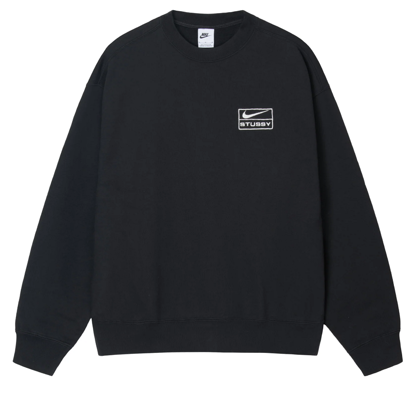 Ao Nike x Stussy Wash Crew Fleece 'Black' DO5310-010