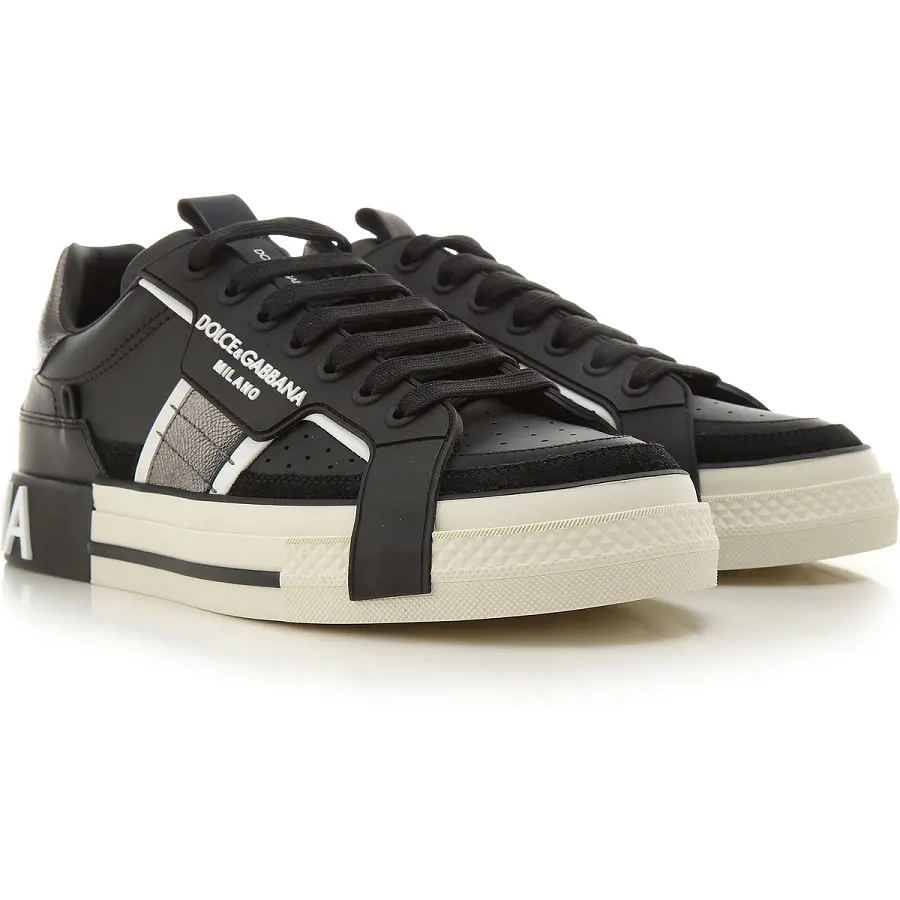 Alternative view of Giày Dolce & Gabbana Custom 2.Zero Low 'Black' CS1863-A0223-8B979