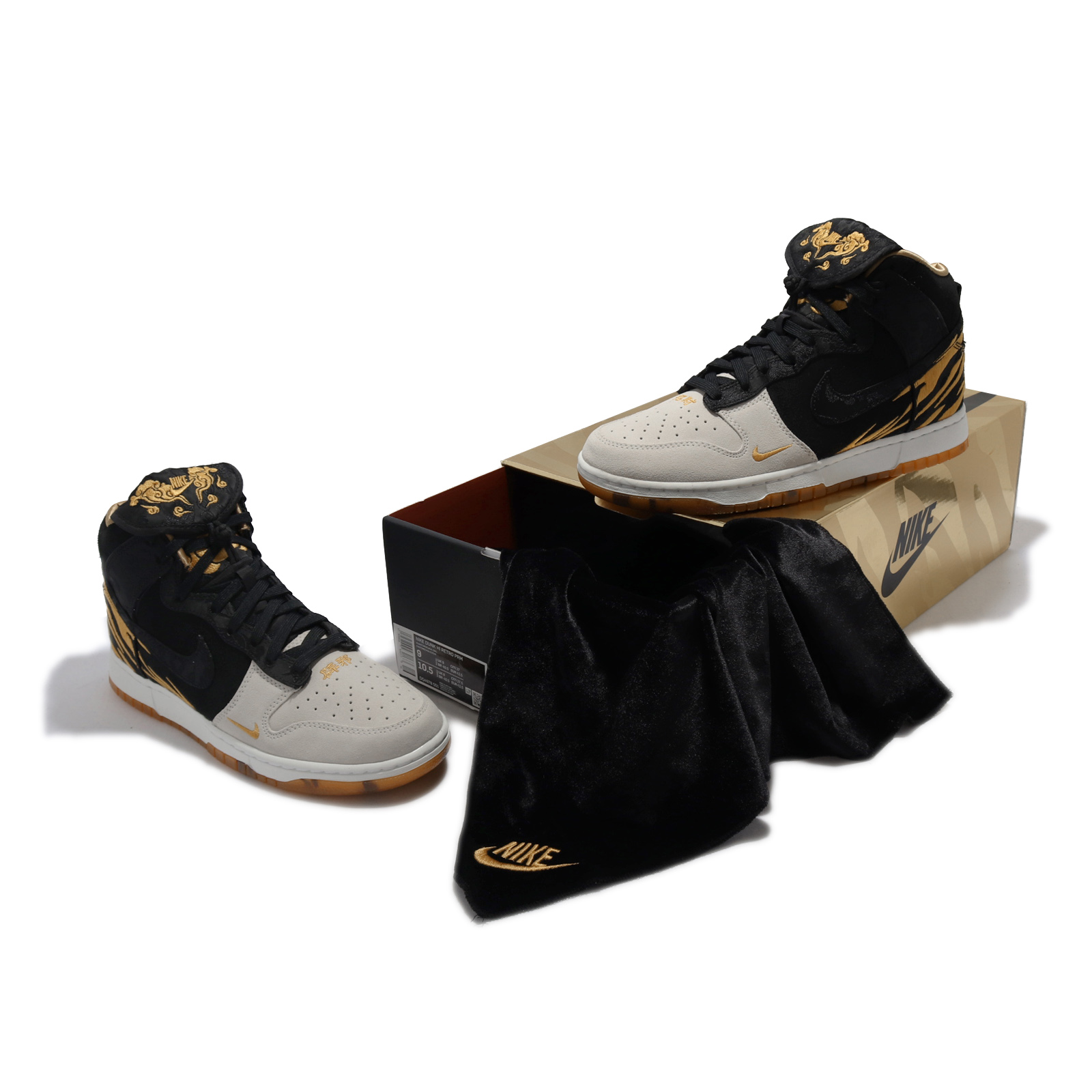 Giày Nike Dunk High Premium 'God Of Wealth' DQ4978-001 - Ảnh 4