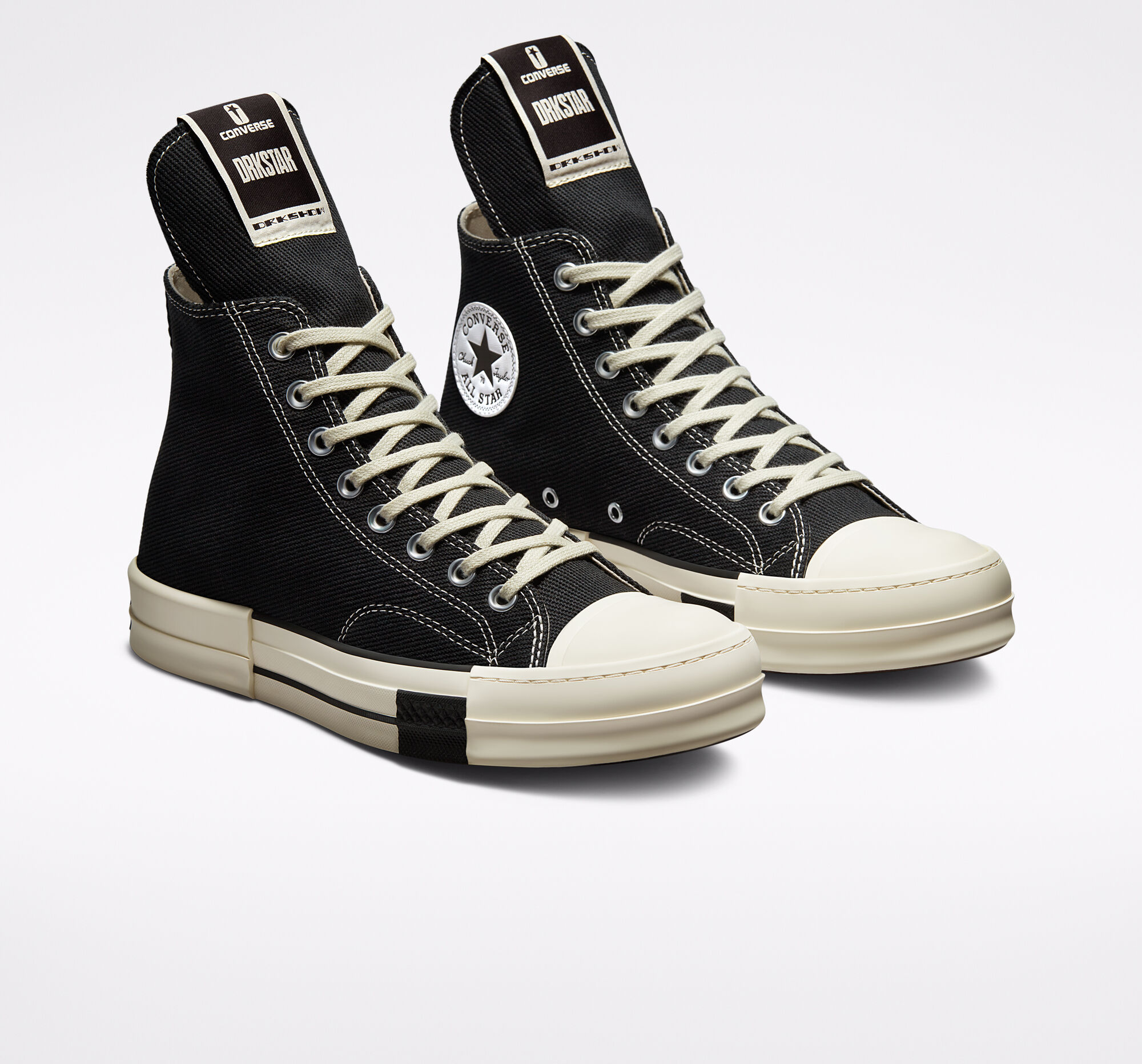 Giày Converse DRKSHDW x Chuck Taylor All Star 70 Hi 'Black' A00130C - Ảnh 6