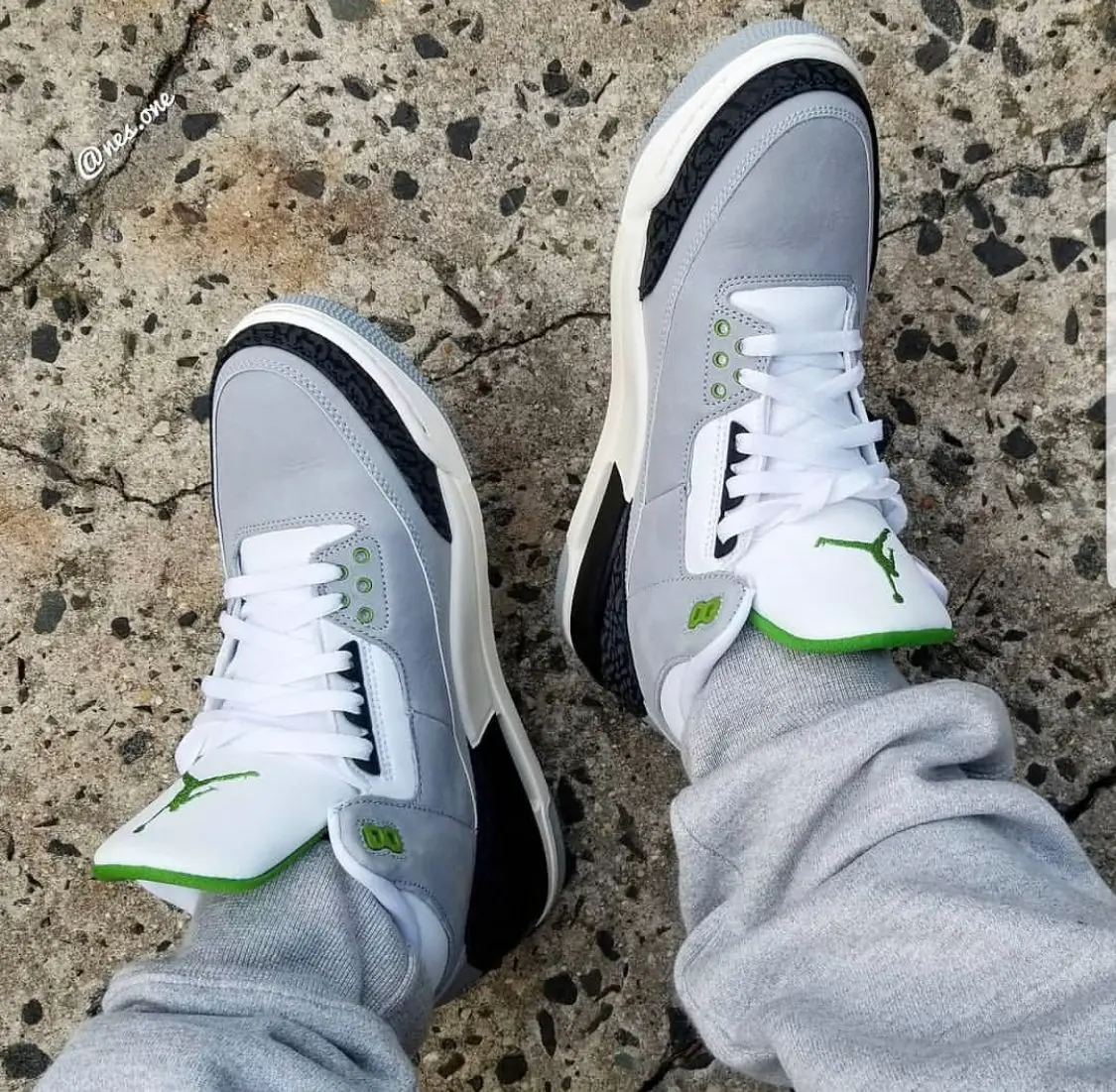 Alternative view of Giày Giày Nike Air Jordan 3 'Air Trainer 1 Chlorophyll' 136064-006