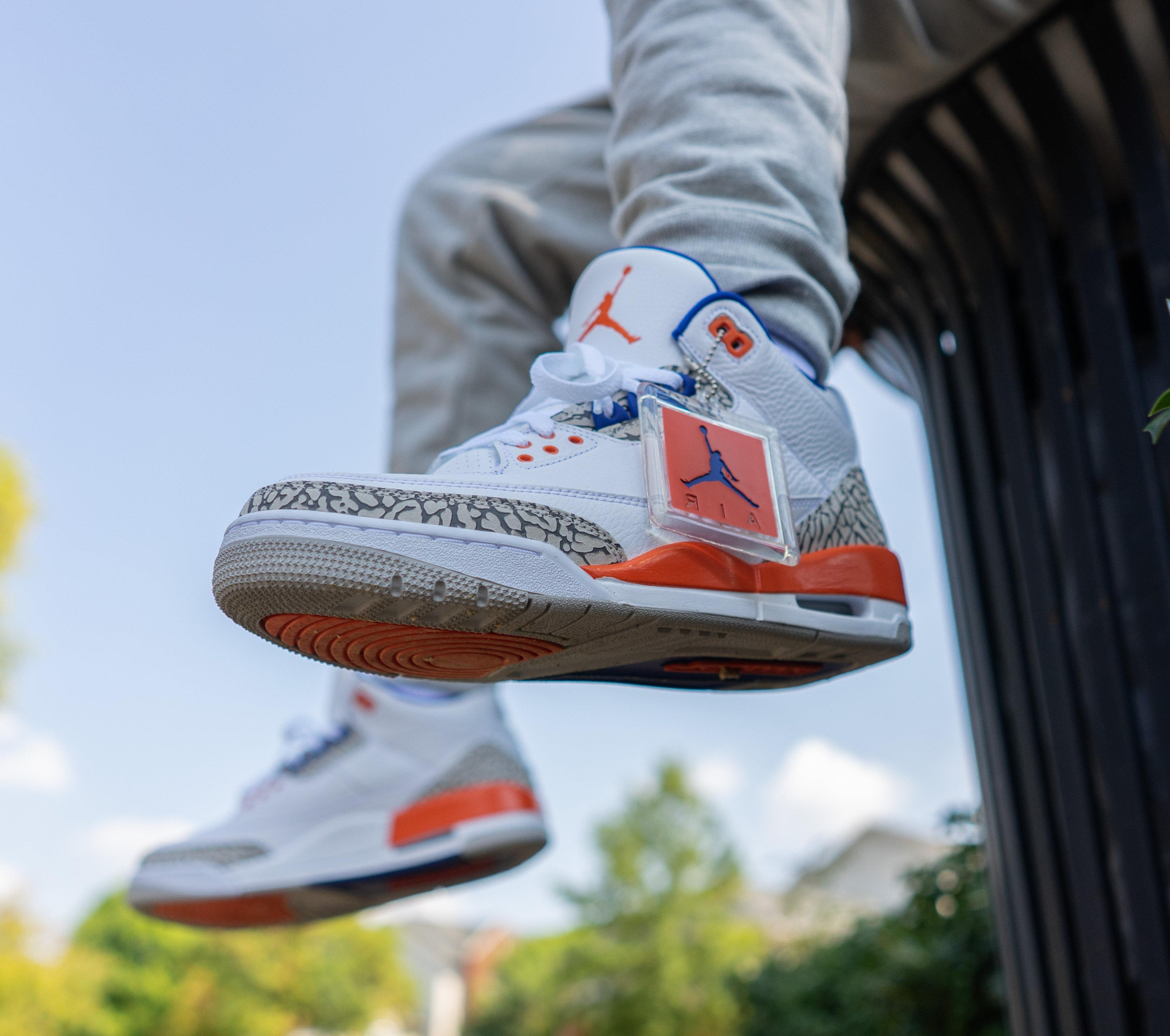 Giày Nike Air Jordan 3 Retro GS 'Knicks' 398614-148 - Ảnh 6