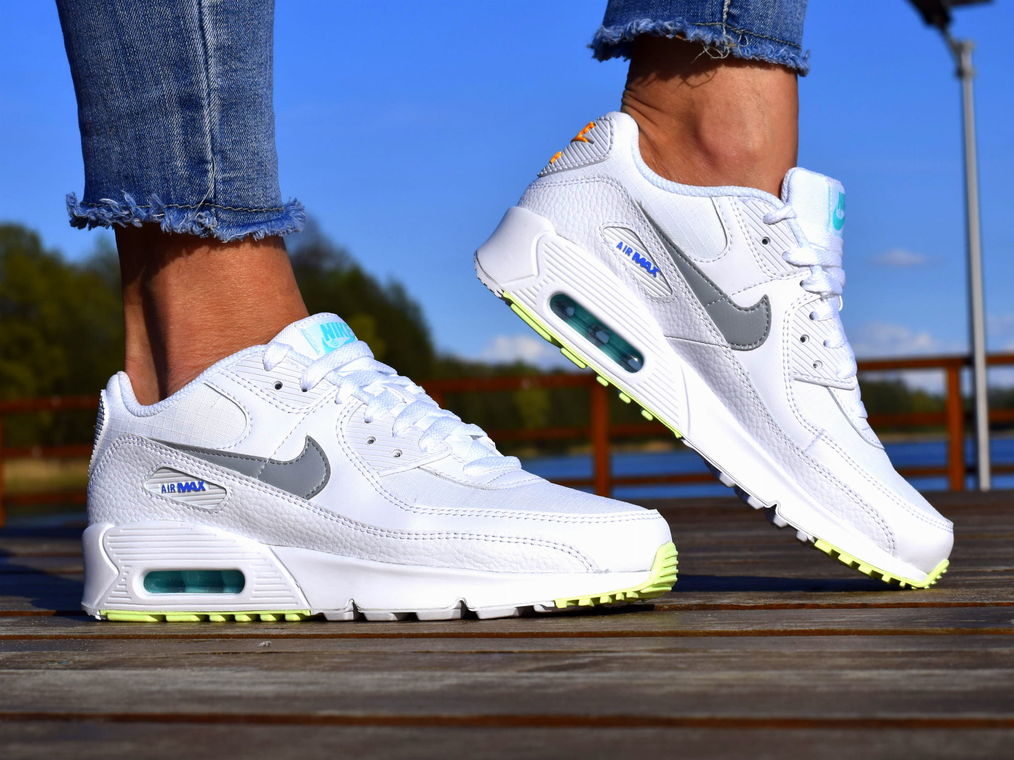 Giày Nike Air Max 90 GS 'White' CZ5868-100 - Ảnh 2
