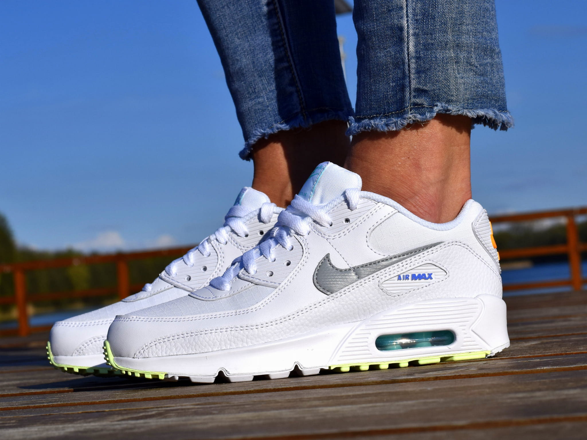 Giày Nike Air Max 90 GS 'White' CZ5868-100 - Ảnh 3