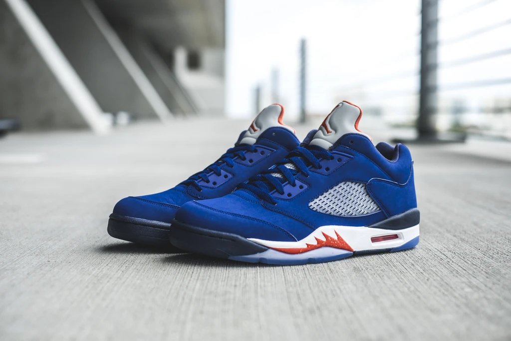 Giày Nike Air Jordan 5 Retro Low 'Knicks' 819171-417 - Ảnh 5