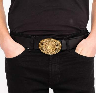 Thắt lưng Versace Men's Belt D8YWAF17-72006-899 - Ảnh 2