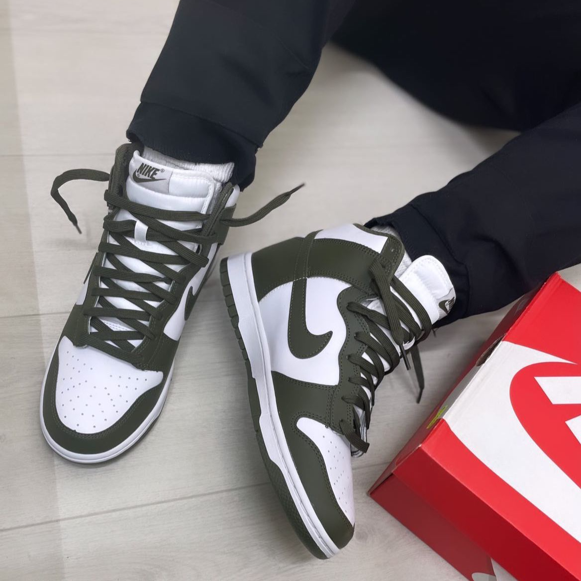 Giay Nike Dunk High Retro 'Cargo Khaki' DD1399-107