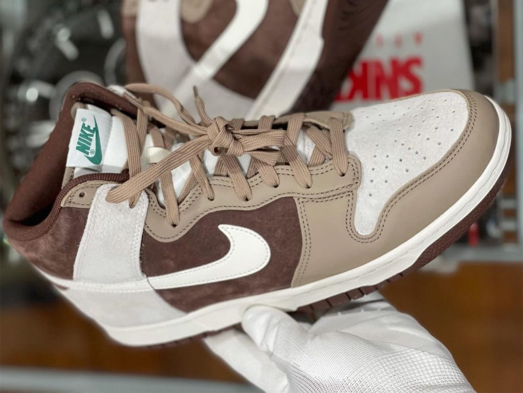 Giày Nike Dunk High 'Light Chocolate' DH5348-100 - Ảnh 8