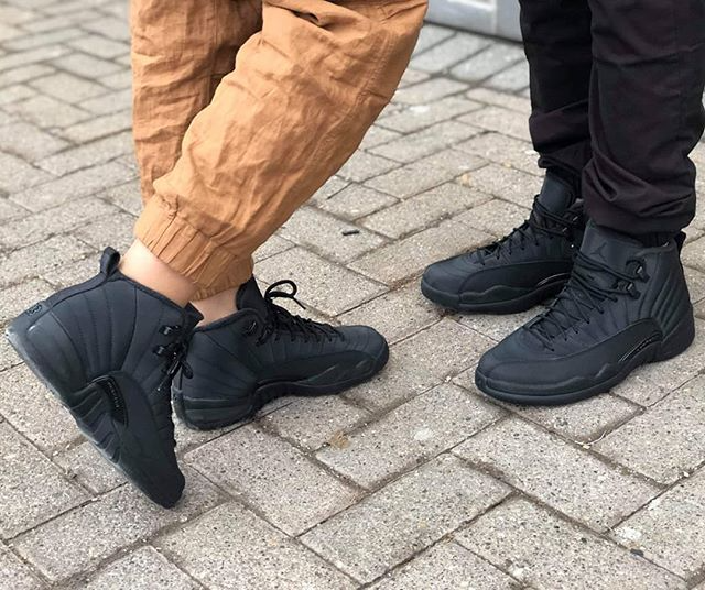 Giày Nike Air Jordan 12 Retro Winterized GS 'Triple Black' BQ6852-001 - Ảnh 5