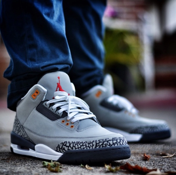 Giày Nike Air Jordan 3 Retro GS 'Cool Grey' 2021 398614-012 - Ảnh 5