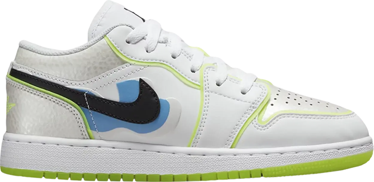 Giay Nike Air Jordan 1 Low SE GS 'Warped Swoosh' DV1324-117