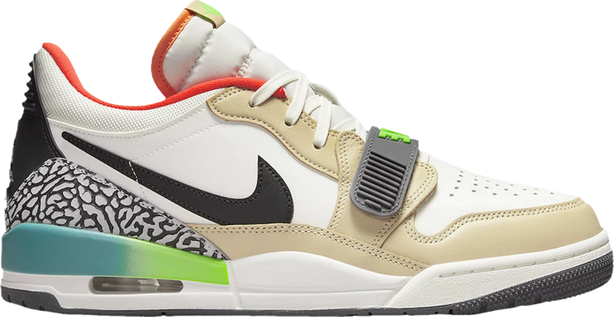 Giay Nike Air Jordan Legacy 312 Low 'White And Orange Green' DZ2762-101