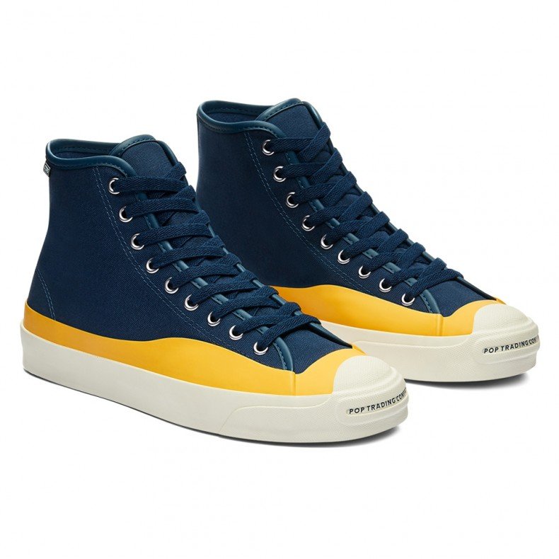 Giày Converse Pop Trading Company x Jack Purcell 'Navy Yellow' 169006C - Ảnh 4