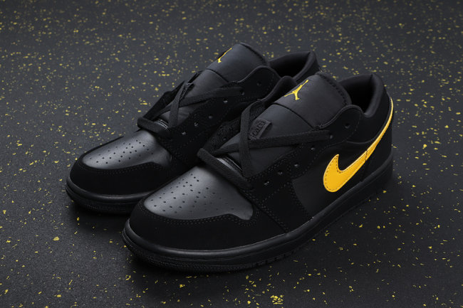 Giày Nike Air Jordan 1 Low 'Black University Gold' 553558-071 - Ảnh 6