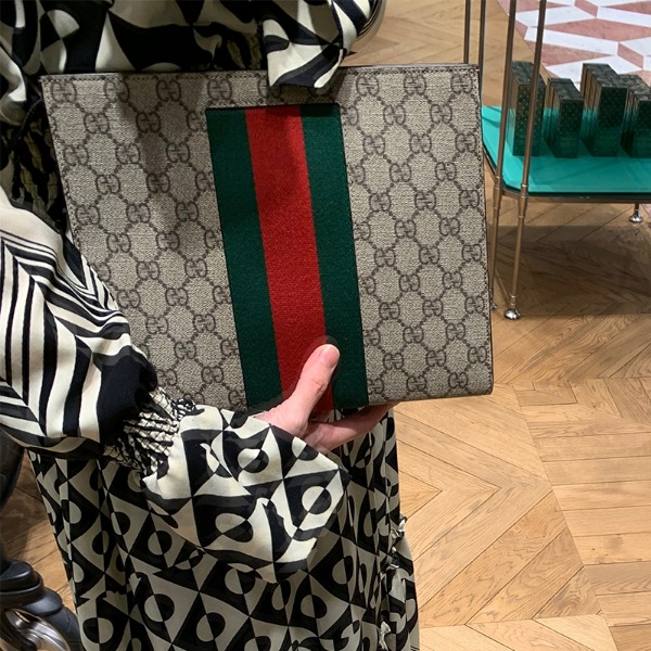 Túi Gucci GG Supreme Web Pouch 475316-KHN4N-9791 - Ảnh 5