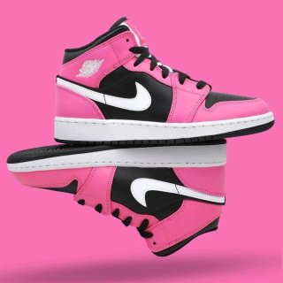 Giày Nike Air Jordan 1 Mid 'Pinksicle' 555112-002 - Ảnh 7
