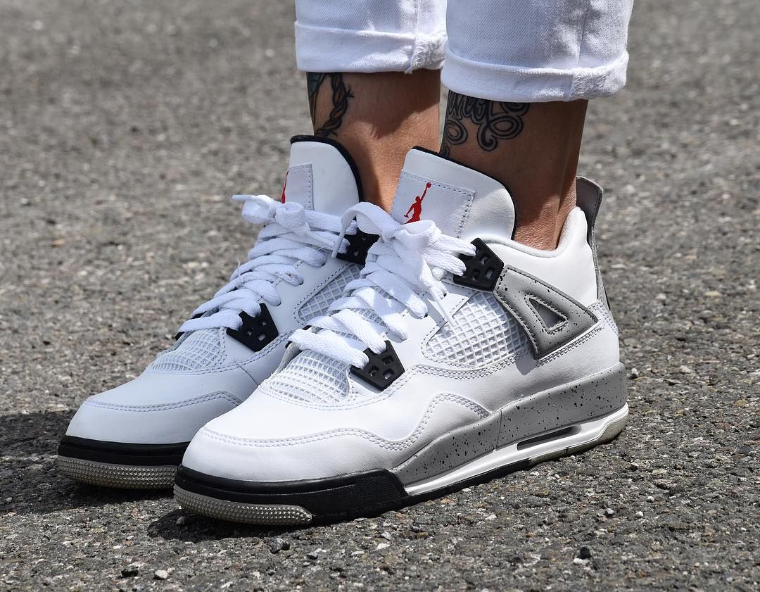 Giày Golf Nike Air Jordan 4 Golf 'White Cement' CU9981-100 - Ảnh 5