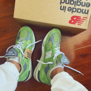 Alternative view of Giày New Balance 991 Made In England 'Bright Green' M991GRN