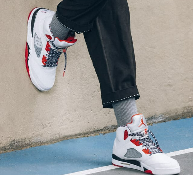 Giày Nike Air Jordan 5 Retro 'Quai 54' 2021 DJ7903-106 - Ảnh 6