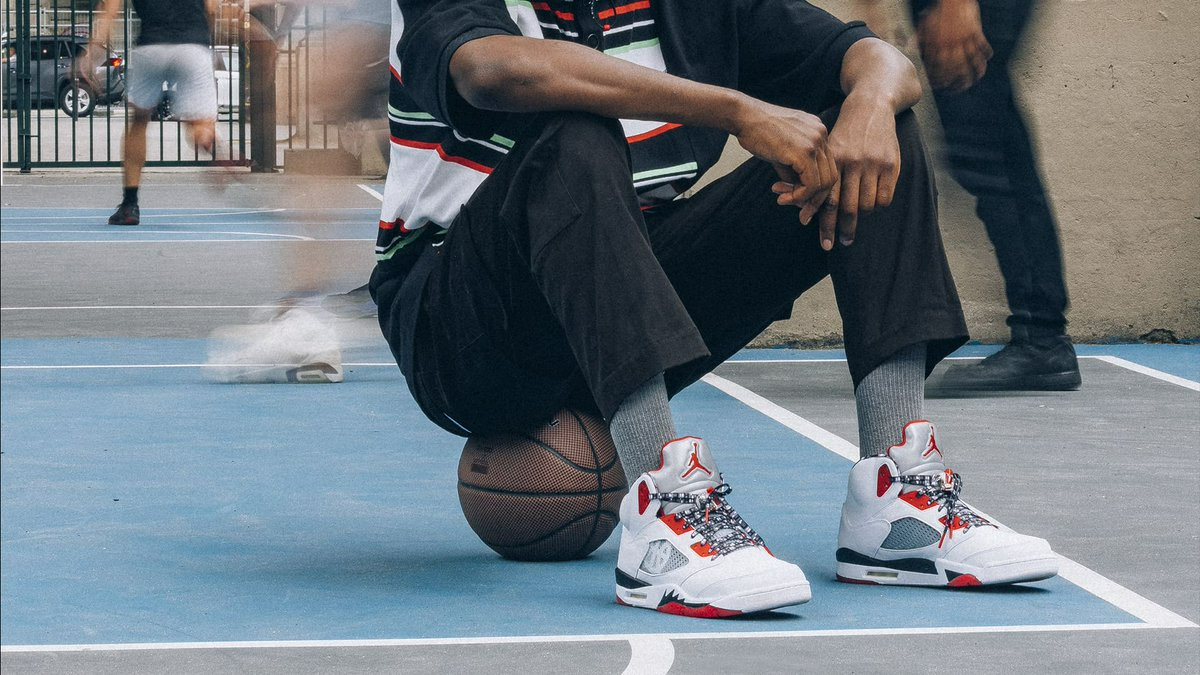 Giày Nike Air Jordan 5 Retro 'Quai 54' 2021 DJ7903-106 - Ảnh 8