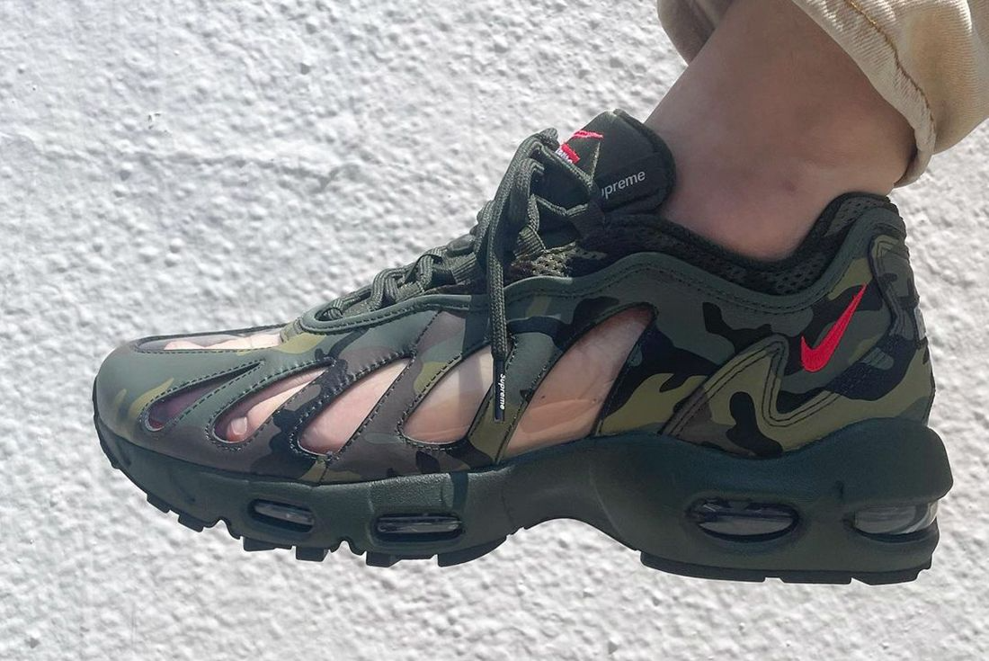 Giày Nike Supreme x Air Max 96 'Camo' CV7652-300 - Ảnh 4