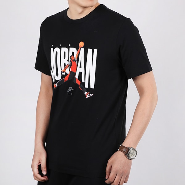 Áo Nike Jordan AJ Series T Shirt Loose Short Sleeve Casual Top CJ6307-010 - Ảnh 3