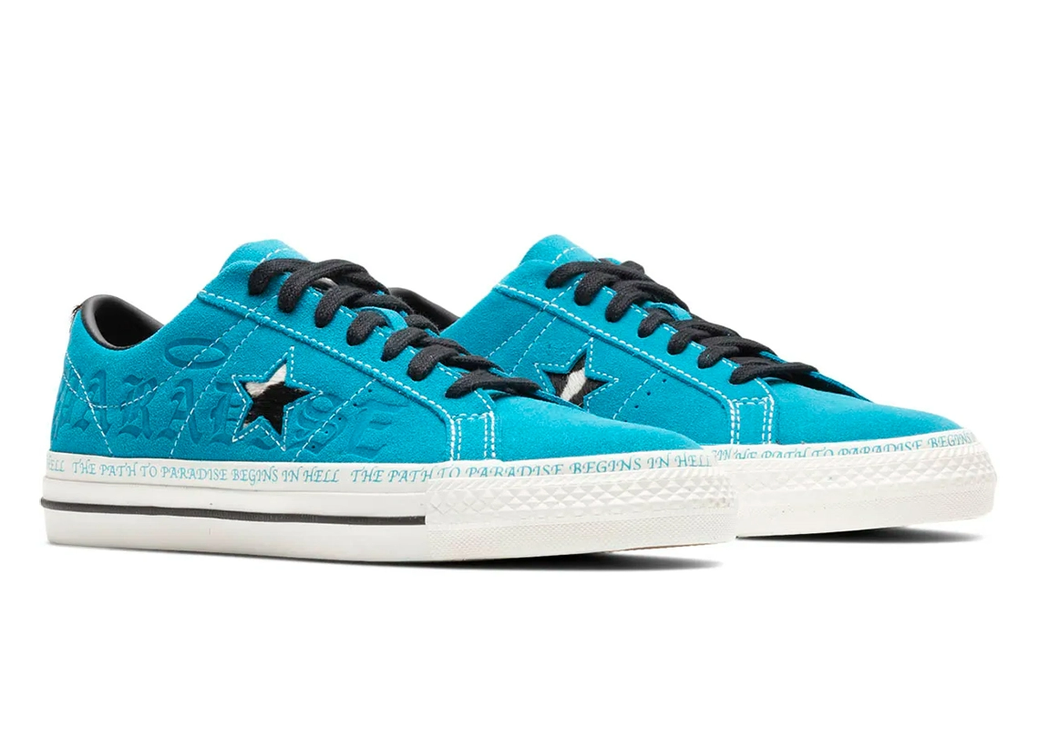 Giày Converse x Sean Pablo One Star Ox Rapid Teal 'Blue' 173215C - Ảnh 5