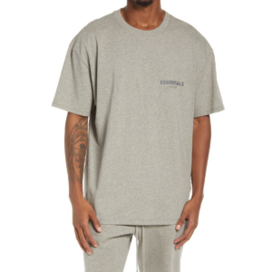 Ao Fear Of God Essentials T Shirt 'Light Heather Oatmeal'