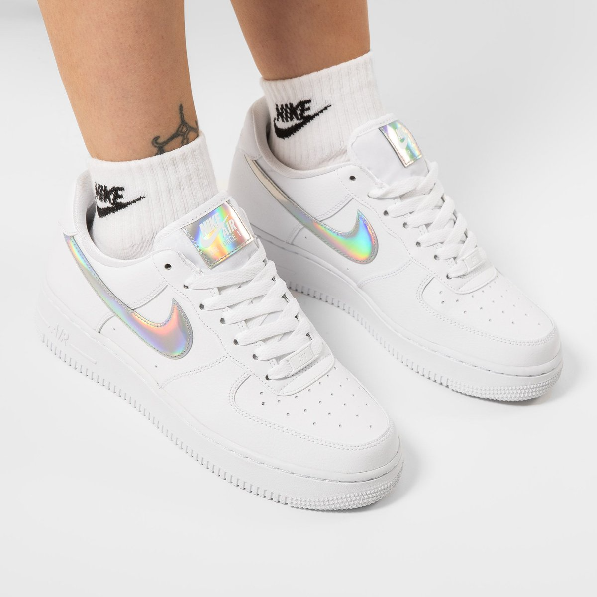 Giày Nike Wmns Air Force 1 Low 'Iridescent Swoosh' CJ1646-100 - Ảnh 7