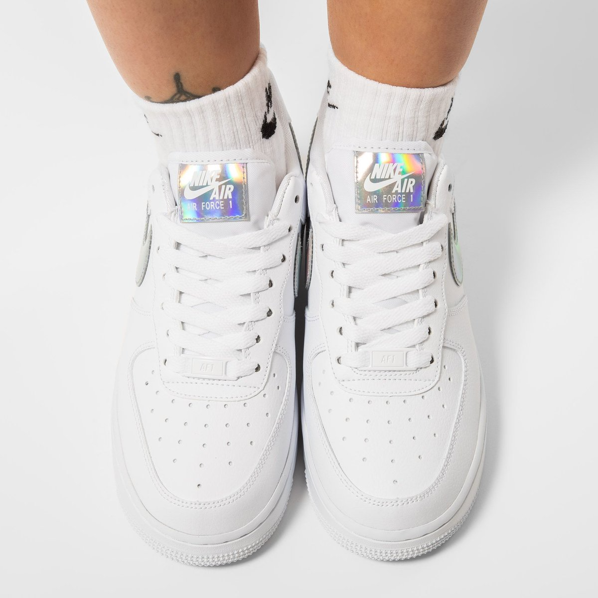Giày Nike Wmns Air Force 1 Low 'Iridescent Swoosh' CJ1646-100 - Ảnh 4