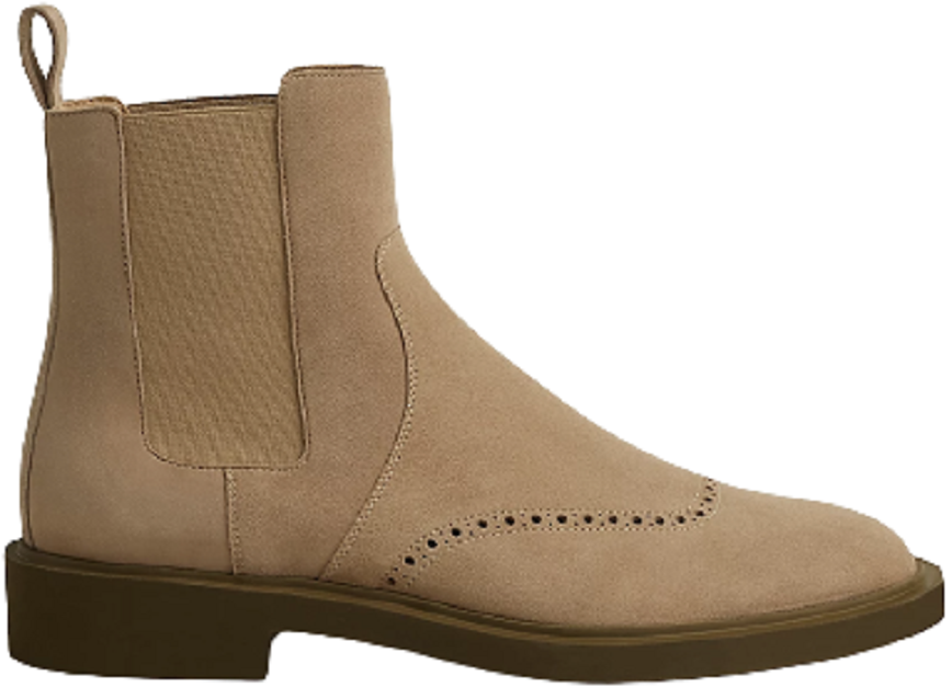 Giày Hermes Ebony Ankle 'Sand Beige' H221710ZH1J410