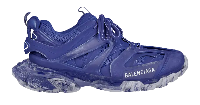 Giày Balenciaga Men's Track Faded Trainers In Blue 542023W3CN24000