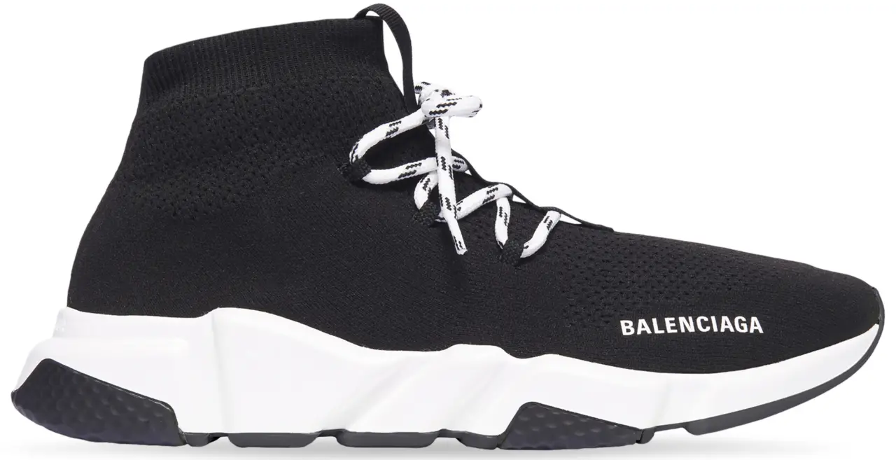 Giay Balenciaga Speed 'Black White' 587289W2DB21015