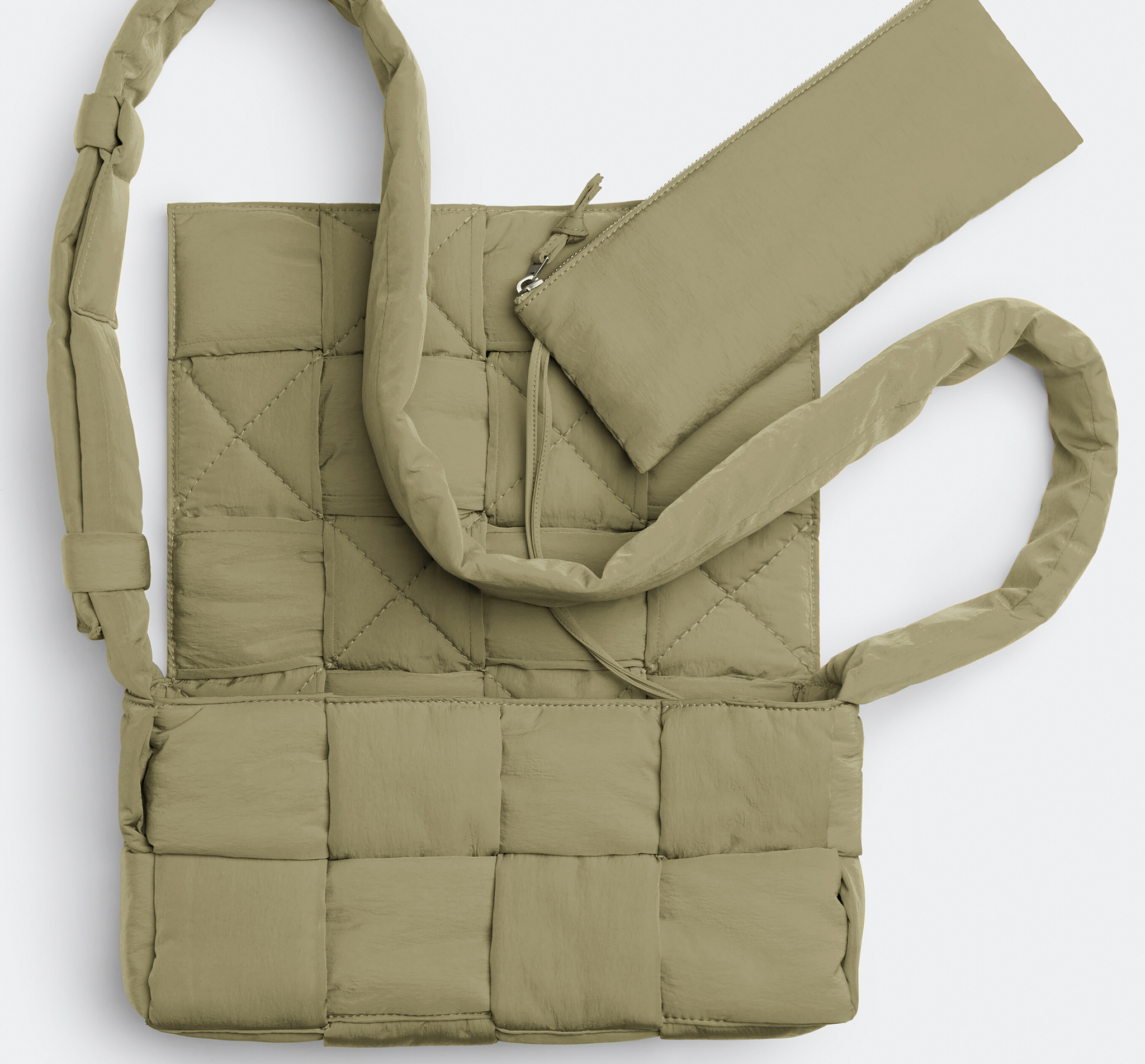 Tui Bottega Veneta Padded Tech Cassette 'Travertine' 628951VBO812919