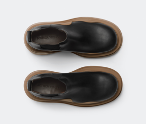 Alternative view of Giày Bottega Veneta Tire Ankle Chelsea Boot 'Black Jute' 630281VBS501449