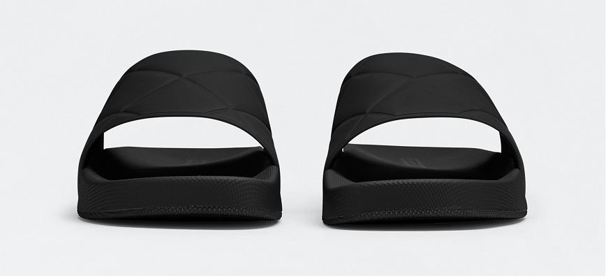 Dép Bottega Veneta Slider 'Black' 640050V00P01000 - Ảnh 4