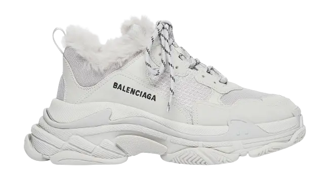 Giày Balenciaga Triple s Trainers Fake Fur 668563W3CQ51210