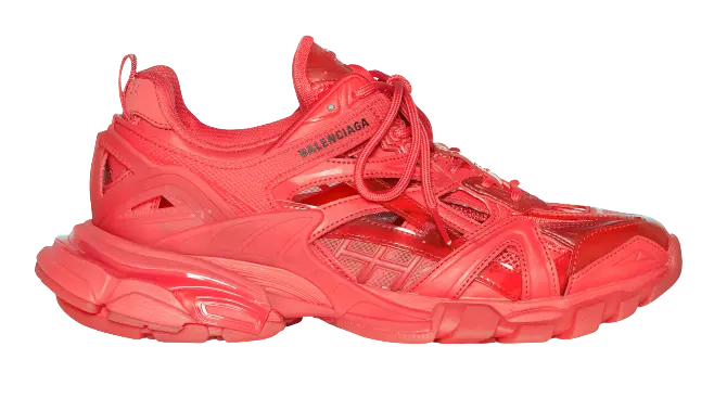 Giày Balenciaga Men's Track.2 Trainers Clear Sole in Red 668823W3CT16000