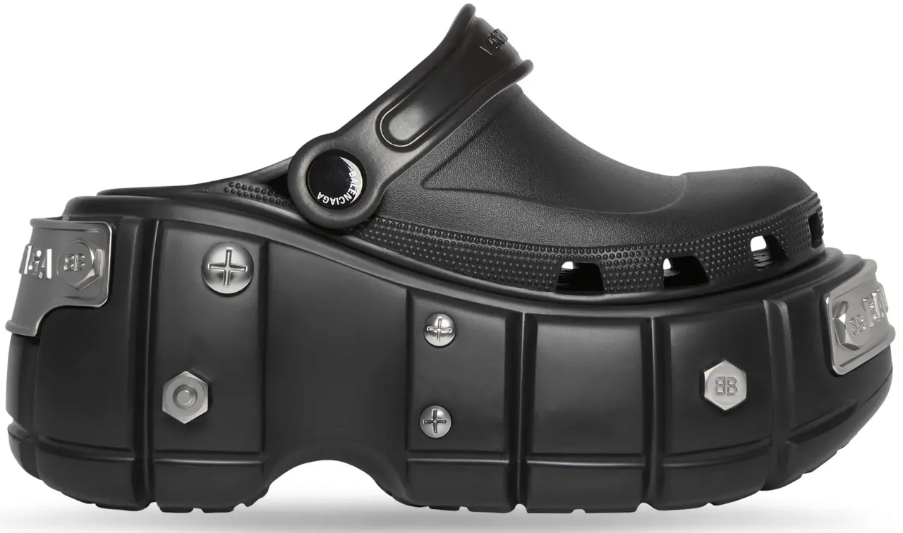 Dep Balenciaga Crocs Mule 'Black Rubber' 687398W1S8N1081