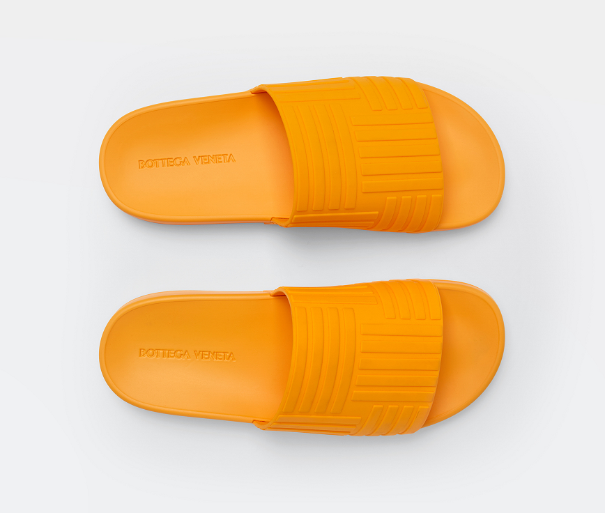 Dép Bottega Veneta Slider 'Tangerine' 690105V1O607593 - Ảnh 3