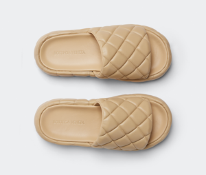 Alternative view of Dép Bottega Veneta Padded 'Cane Sugar' 709004VBRR02624